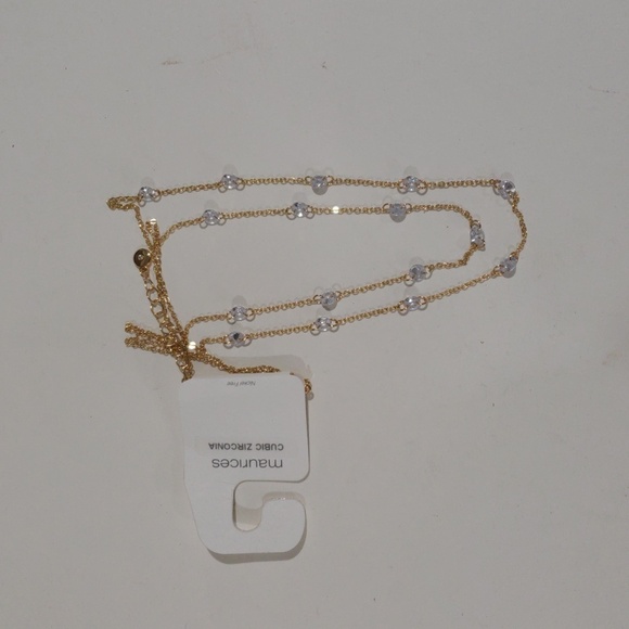 ✨ Maurices Gold-Tone Layered Dazzling Cubic Zirconia Necklace - Women's Jewelry - Picture 4 of 10